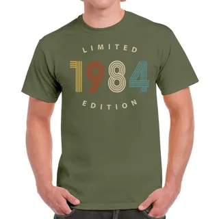 Limited Edition 1984 Birthday T-Shirt For Men Women – Military Green