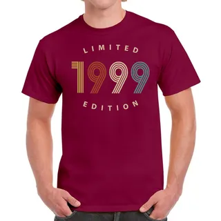 Limited Edition 1999 Birthday T-Shirt For Men Women – Maroon