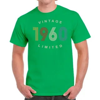 Vintage Limited 1960 Birthday T-Shirt For Men Women – Irish Green