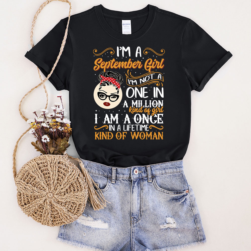 I'm A September  Girl Birthday T-Shirt - variant image 1