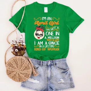 I'm A April  Girl Birthday T-Shirt – Irish Green