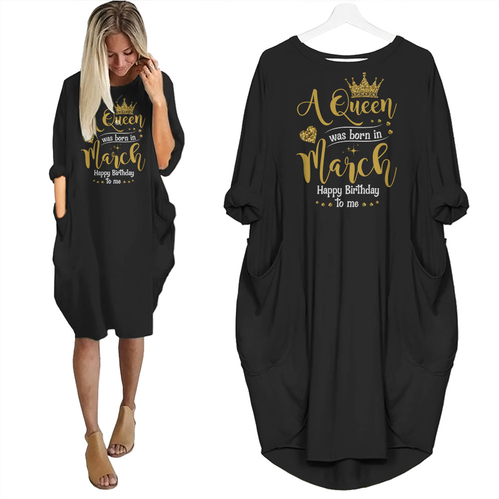 I'm March Queen Birthday Pocket Dress - variant image 1