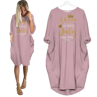 I'm July Queen Birthday Pocket Dress – Pink