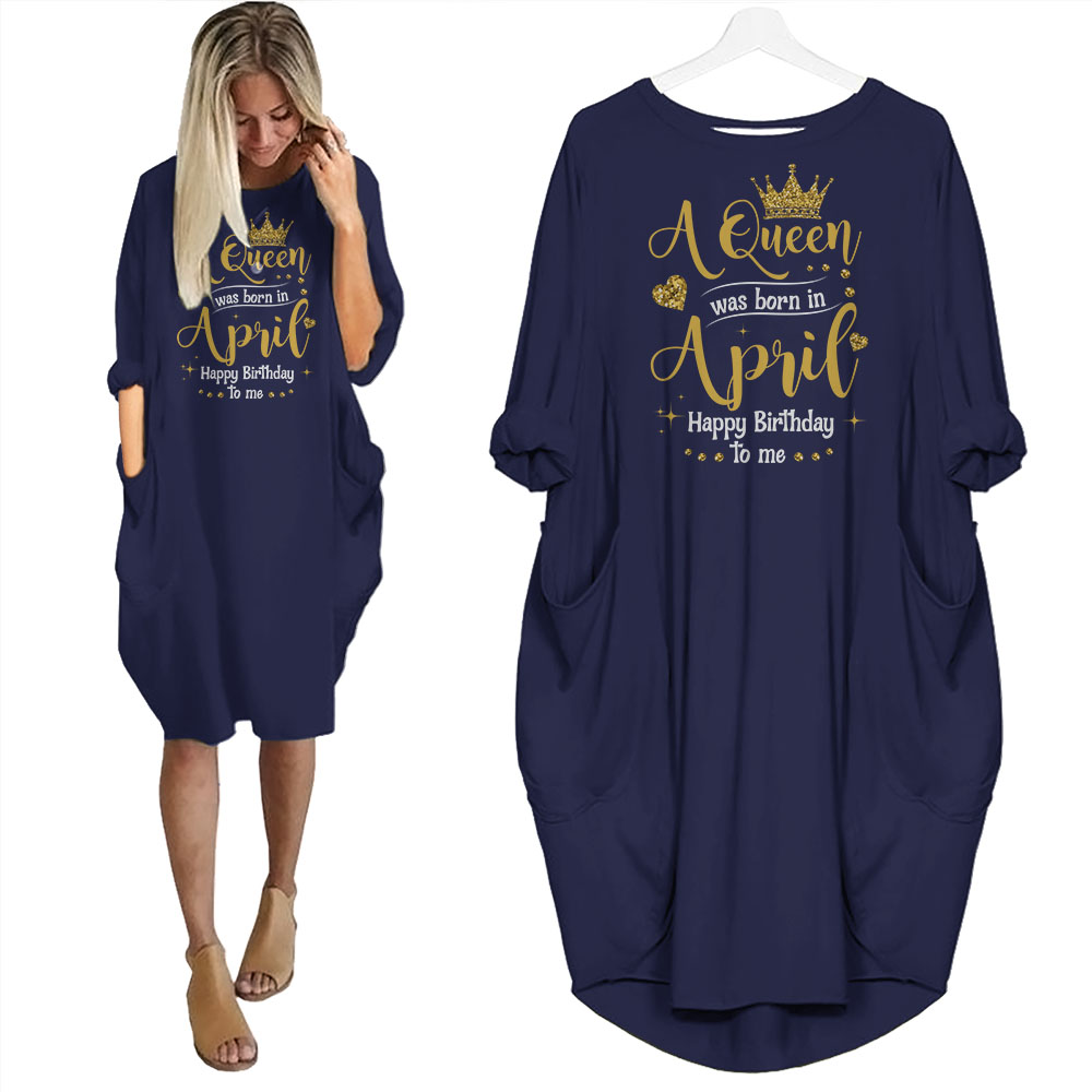 I'm April Queen Birthday Pocket Dress - variant image 1