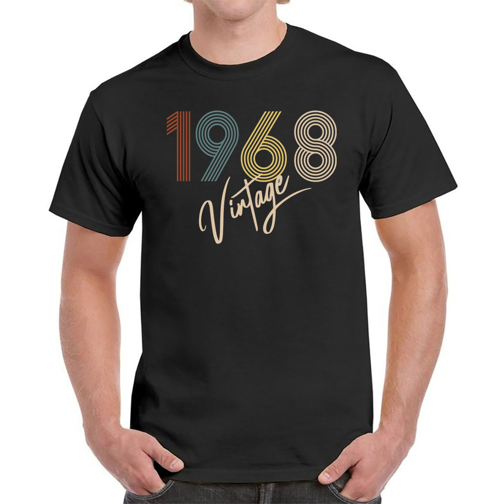 Limited Vintage 1968 Birthday T-Shirt For Men Women - variant image 1