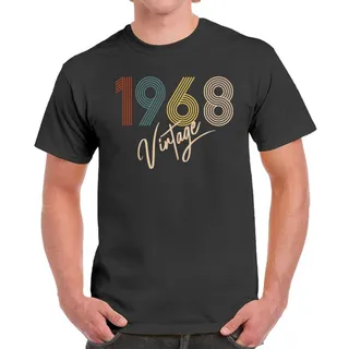 Limited Vintage 1968 Birthday T-Shirt For Men Women – Dark Heather