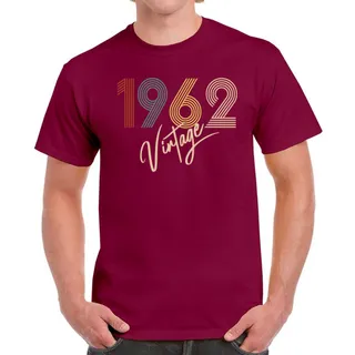 Limited Vintage 1962 Birthday T-Shirt For Men Women – Maroon