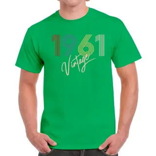 Limited Vintage 1961 Birthday T-Shirt For Men Women – Irish Green