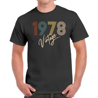 Limited Vintage 1978 Birthday T-Shirt For Men Women – Dark Heather