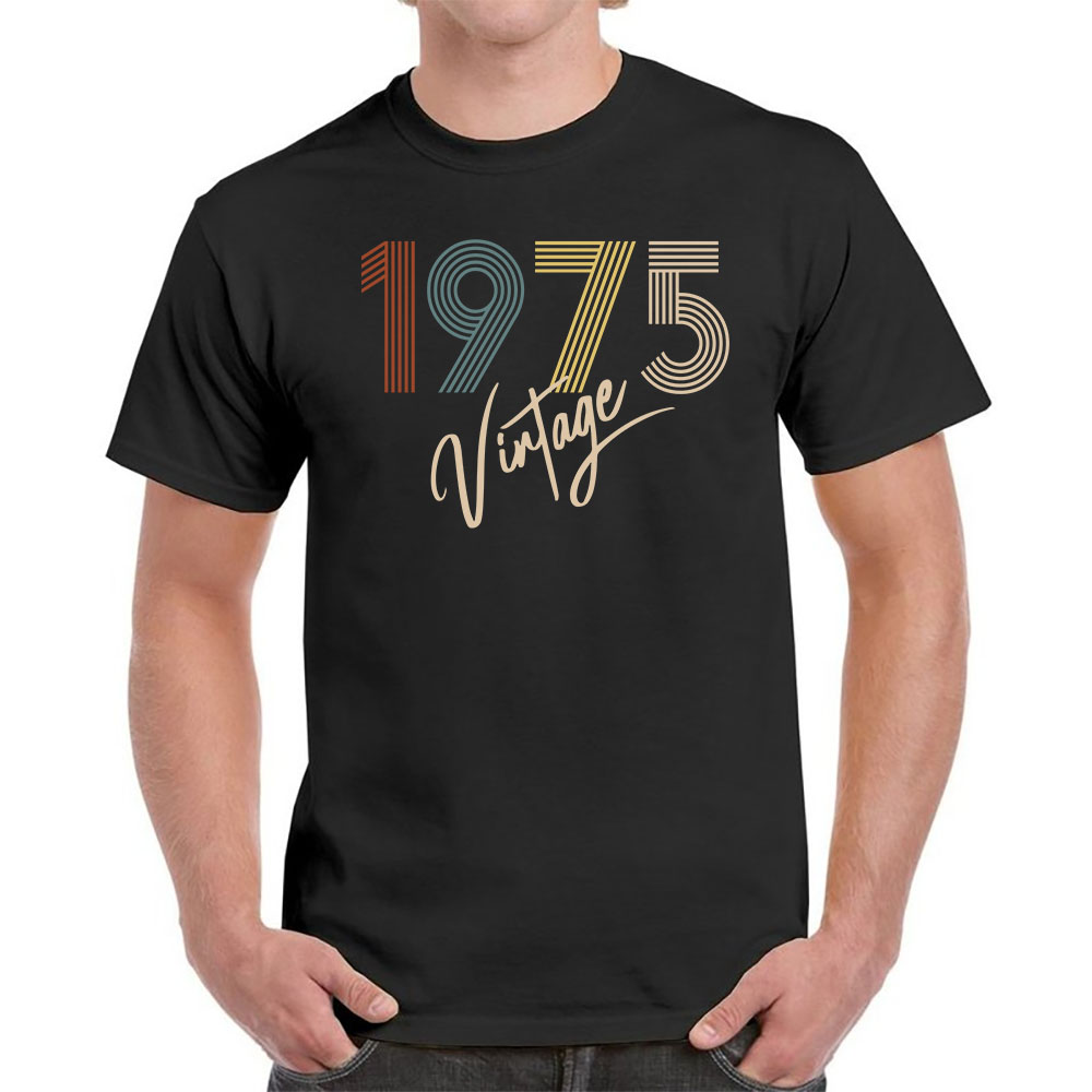 Limited Vintage 1975 Birthday T-Shirt For Men Women - variant image 1