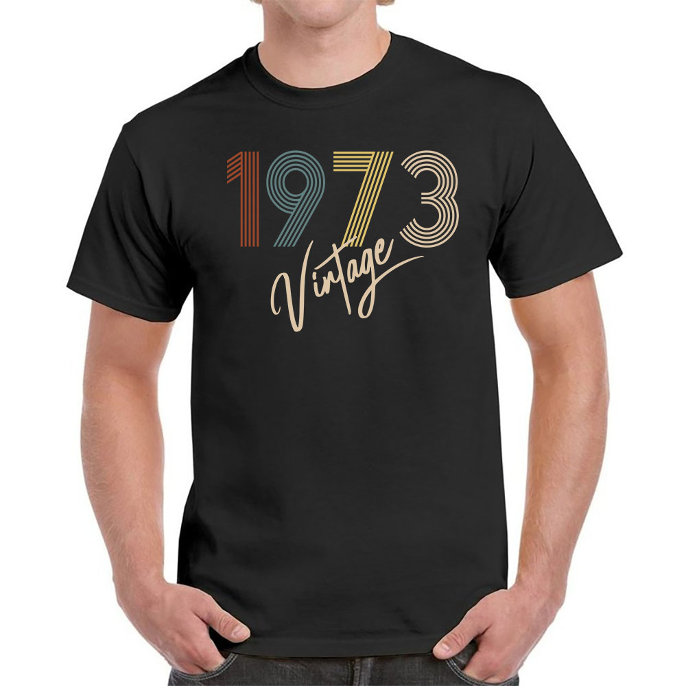 Limited Vintage 1973 Birthday T-Shirt For Men Women - variant image 1