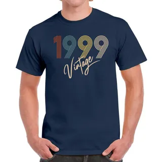 Limited Vintage 1999 Birthday T-Shirt For Men Women – Navy