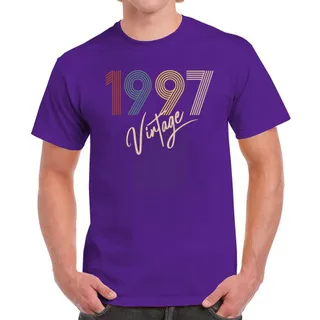 Limited Vintage 1997 Birthday T-Shirt For Men Women – Purple