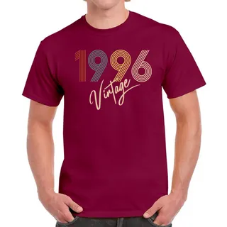 Limited Vintage 1996 Birthday T-Shirt For Men Women – Maroon