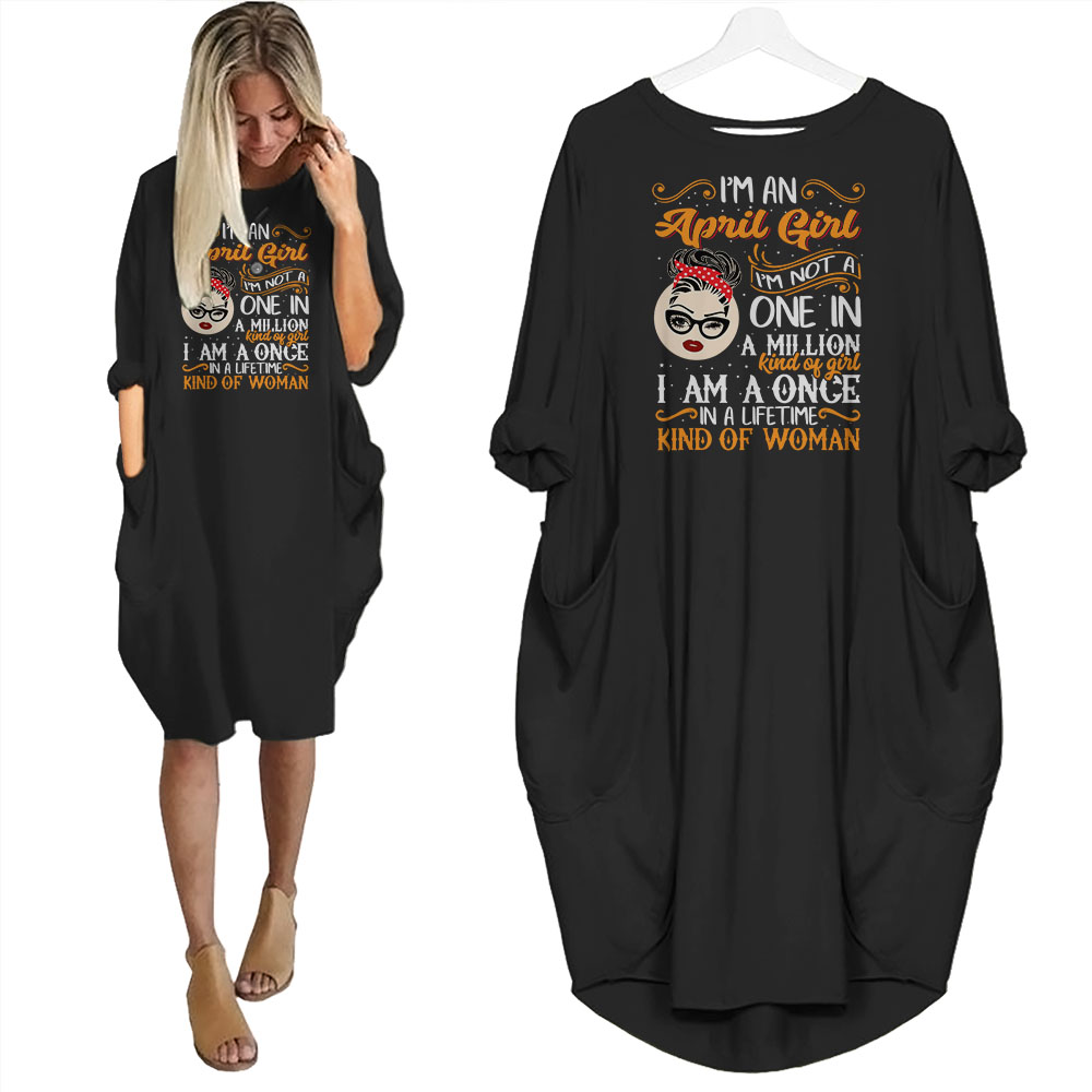I'm April Girl Birthday Pocket Dress - variant image 1