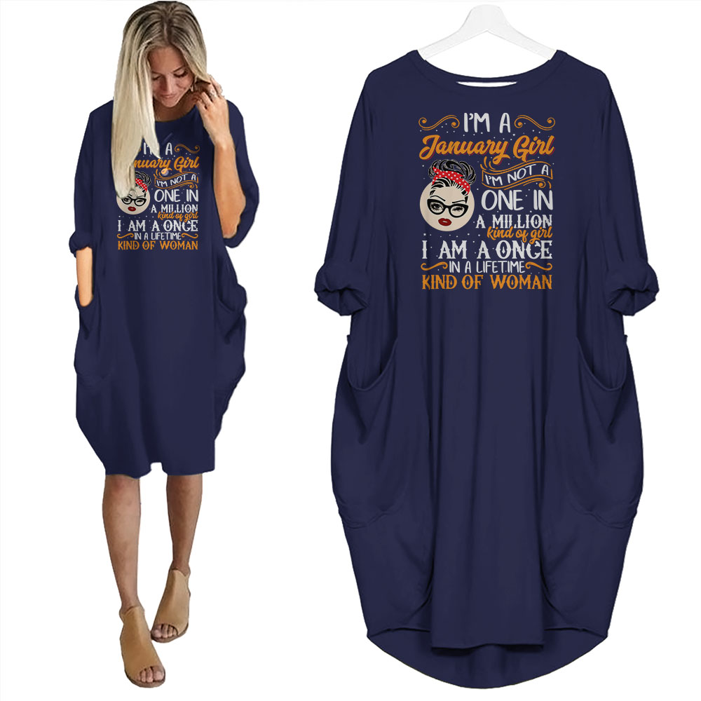 I'm January Girl Birthday Pocket Dress - variant image 1