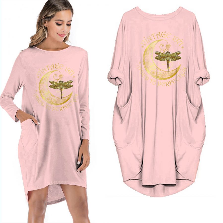 Birthday Outfits Dragonfly Vintage 1971 Limited Edition Pocket Dress - variant image 1