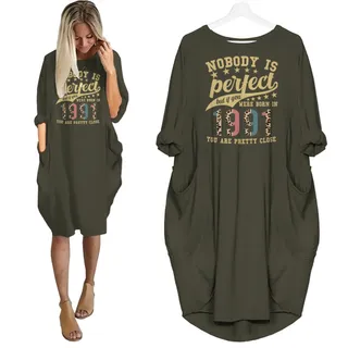 Nobody Is Perfect 1991 Birthday Nightgown – Green