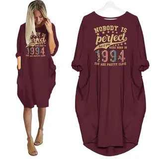 Nobody Is Perfect 1994 Birthday Nightgown – Red