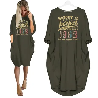 Nobody Is Perfect 1968 Birthday Nightgown – Green
