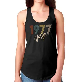 Limited Vintage 1977 Women's Racerback Tank – Black