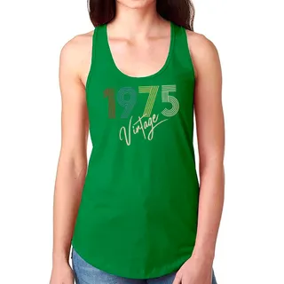 Limited Vintage 1975 Women's Racerback Tank – Kelly Green