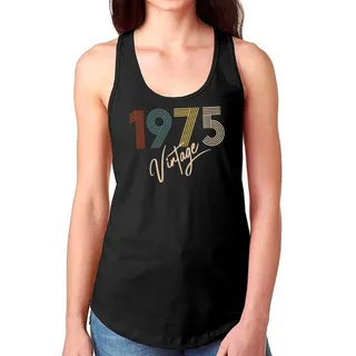 Limited Vintage 1975 Women's Racerback Tank – Black