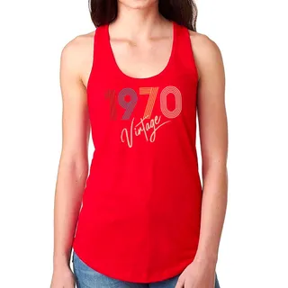 Limited Vintage 1970 Women's Racerback Tank – Red