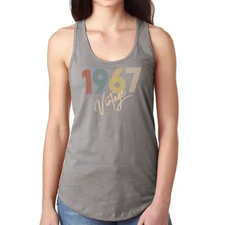 Limited Vintage 1967 Women's Racerback Tank – Dark Heather