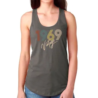 Limited Vintage 1969 Women's Racerback Tank – Dark Grey