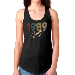 Limited Vintage 1989 Women's Racerback Tank – Black