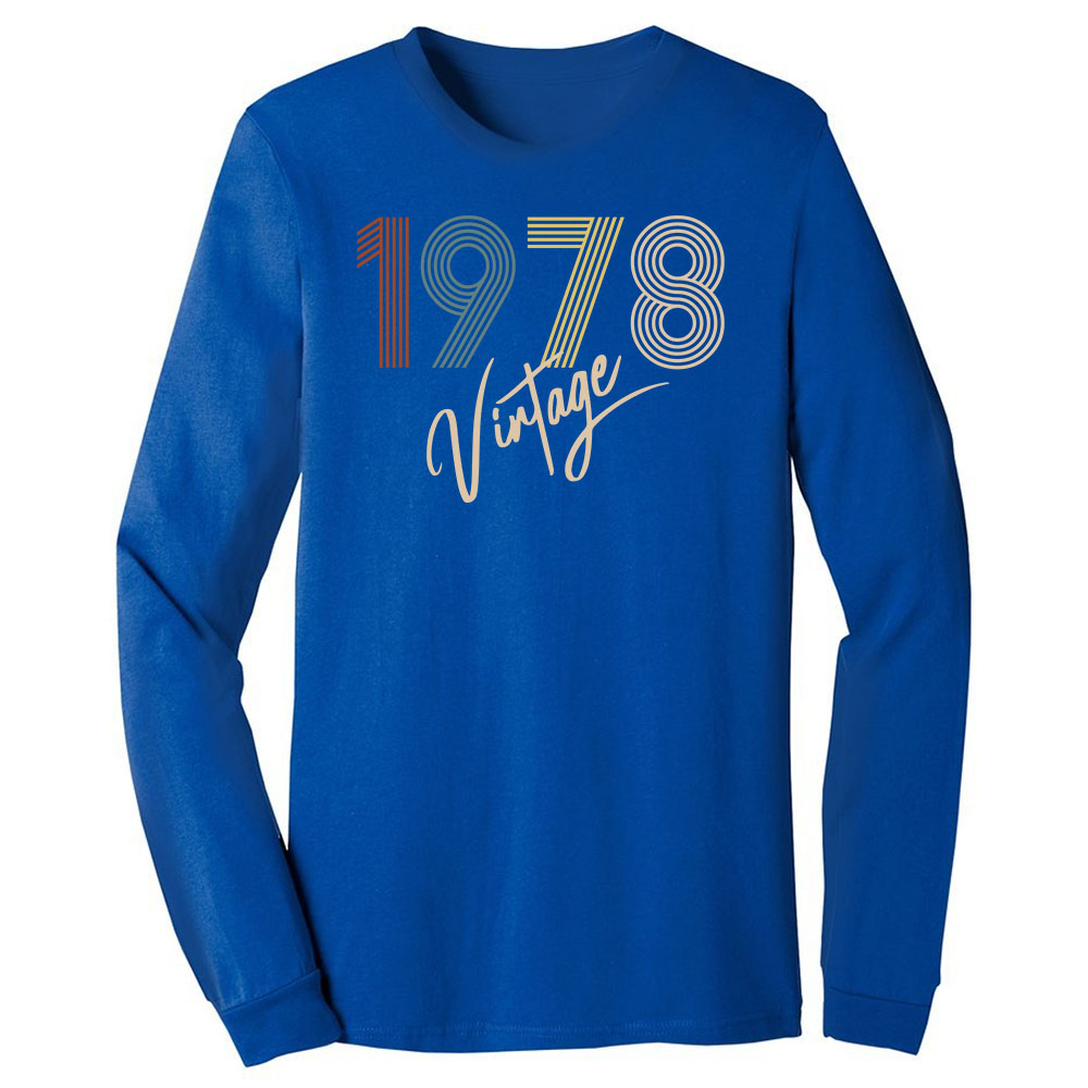 Limited Vintage 1978 Birthday Long Sleeve T-Shirt - variant image 1