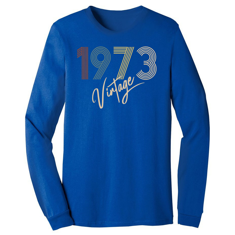 Limited Vintage 1973 Birthday Long Sleeve T-Shirt - variant image 1