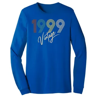 Limited Vintage 1999 Birthday Long Sleeve T-Shirt – True Royal