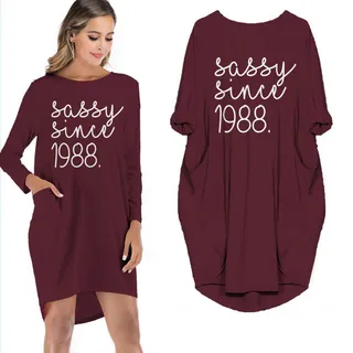 Sassy Since 1988 Limited Edition Pocket Dress – Red