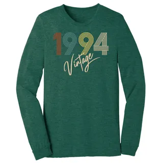Limited Vintage 1994 Birthday Long Sleeve T-Shirt – Heather Forest