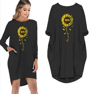 You Are My Sunshine 1978 Limited Edition Pocket Dress – Black