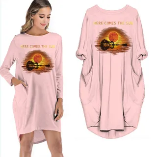 Here Comes The Sun Limited Edition Pocket Dress Hippie Clothes – Pink