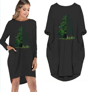 And Into The Forest I Go Limited Edition Pocket Dress – Black