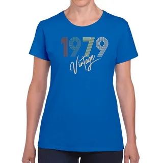 Limited Vintage 1979 Women's Birthday T-Shirt – Royal