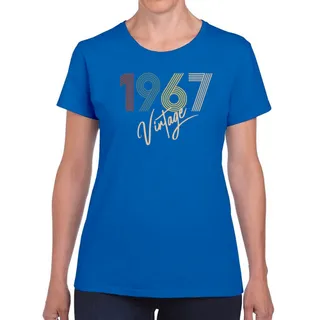 Limited Vintage 1967 Women's Birthday T-Shirt – Royal