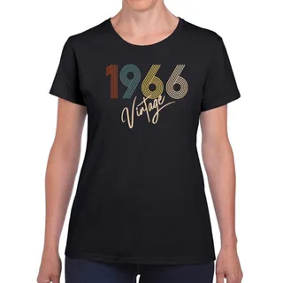 Limited Vintage 1966 Women's Birthday T-Shirt – Black