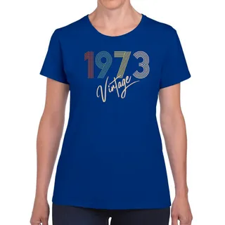 Limited Vintage 1973 Women's Birthday T-Shirt – Navy
