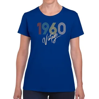 Limited Vintage 1960 Women's Birthday T-Shirt – Navy