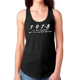 Not Perfect But Limited 1978 Women's Racerback Tank – Black
