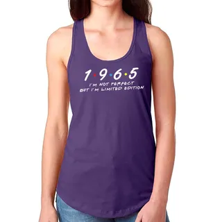 Not Perfect But Limited 1965 Women's Racerback Tank – Purple