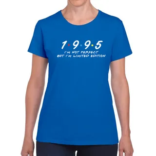 Not Perfect But Limited Edition 1995 Women's Birthday T-Shirt – Royal