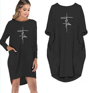 Faith Limited Edition Pock Dress – Black