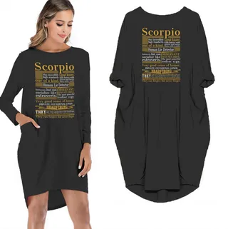 Scorpio Limited Edition Pocket Dress – Black