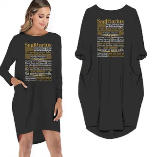 Sagittarius Limited Edition Pocket Dress – Black